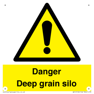 Danger Deep grain silo